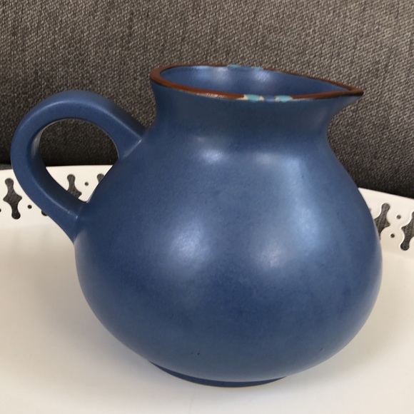 Dansk Mesa southwest blue Portugal pottery pitcher - Picture 4 of 9